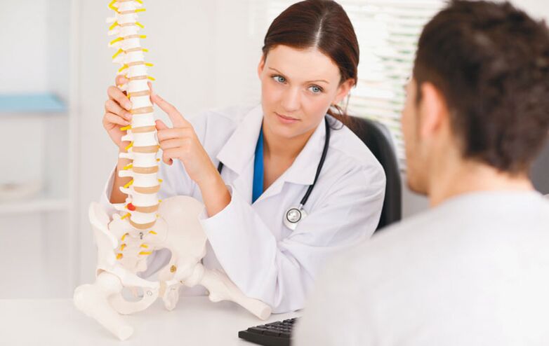 Konsultieren Sie einen Arzt für die Behandlung von Osteochondrose