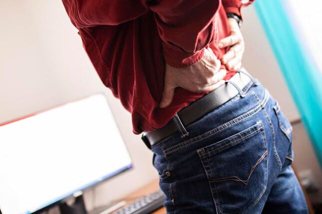 Rückenschmerzen aufgrund von Osteochondrose